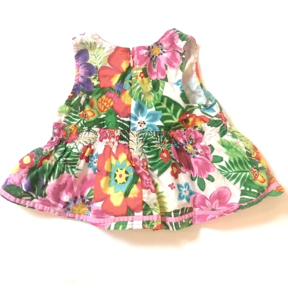 Children’s Place Hawaiian Floral V Neck Top 24 Months - Picture 4 of 5